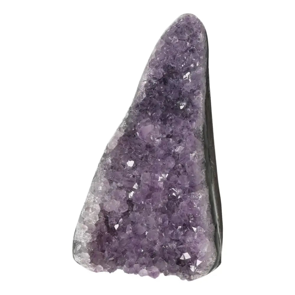 Premium Amethyst geode from Sylvia Crystals, promoting emotional balance and relaxation.