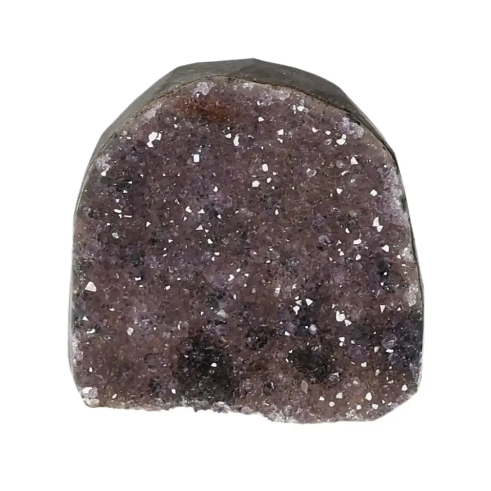 Amethyst geode from Sylvia Crystals, enhancing tranquility and positive energy, handpicked for aesthetic and stress reduction benefits.