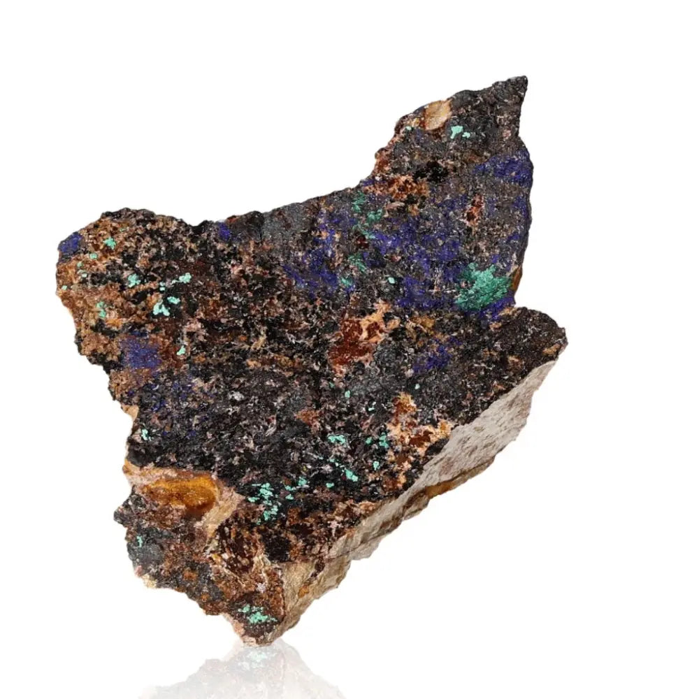 Azurite druze showcasing deep blue tones and rough texture, ideal for enhancing intuition and spiritual insight in meditation practices.