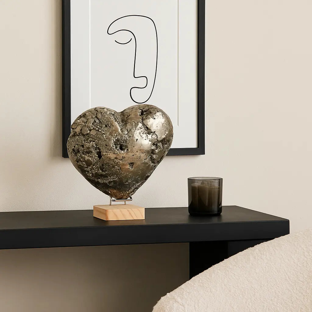 Big pyrite heart Sylvia Crystals Sp. z o.o.