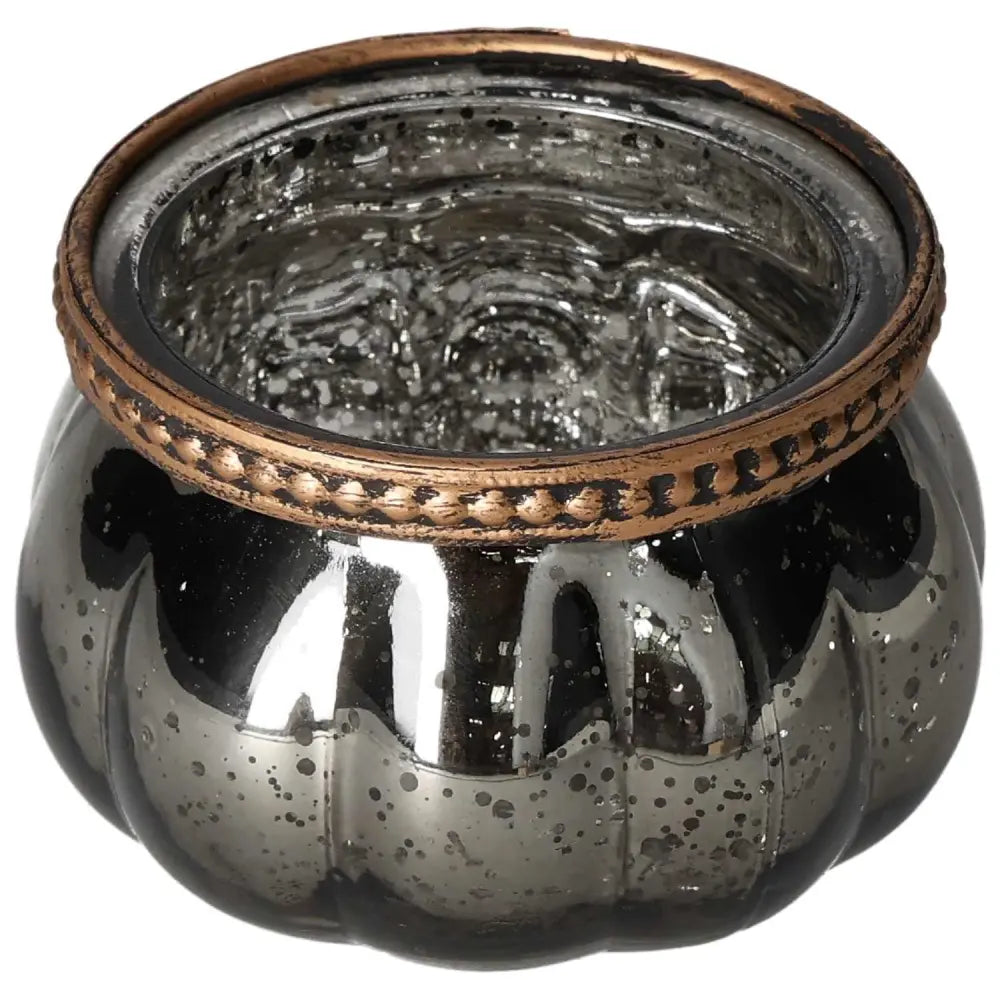 Elegant Black Glass Lantern with intricate bronze detailing by Sylvia Crystals, embodying modern design and spiritual essence.