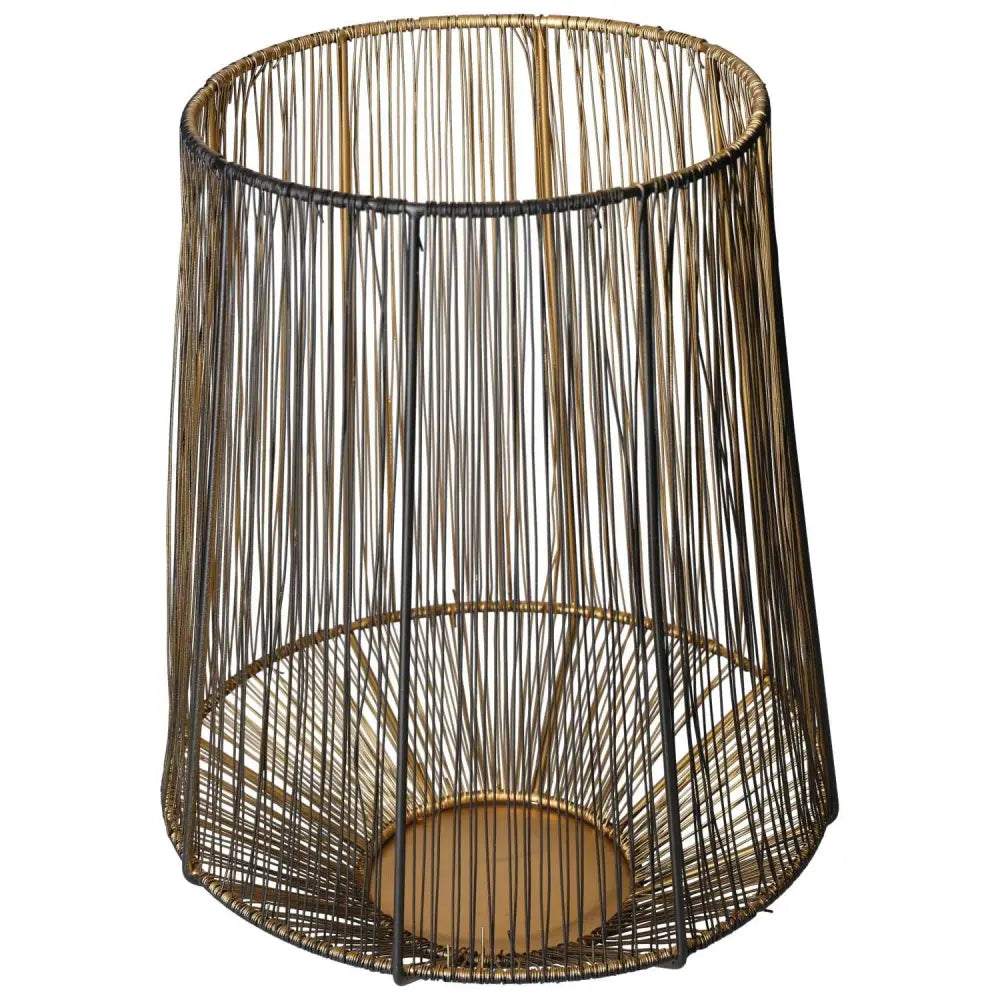 Black and Gold Metal Lantern by Sylvia Crystals, showcasing elegant craftsmanship and timeless design for luxurious home decor.