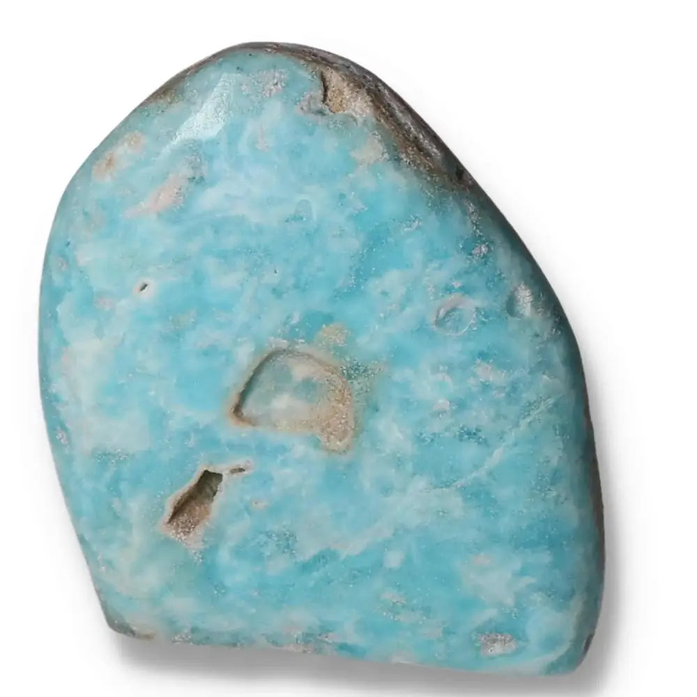 Blue Aragonite crystal with soothing blue hues, perfect for creating a tranquil environment and enhancing communication.