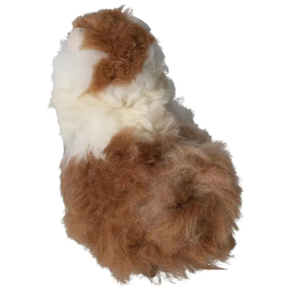 Brown Alpaca Plush Toy made from 100% natural alpaca fiber, handcrafted in Peru for softness and charm.