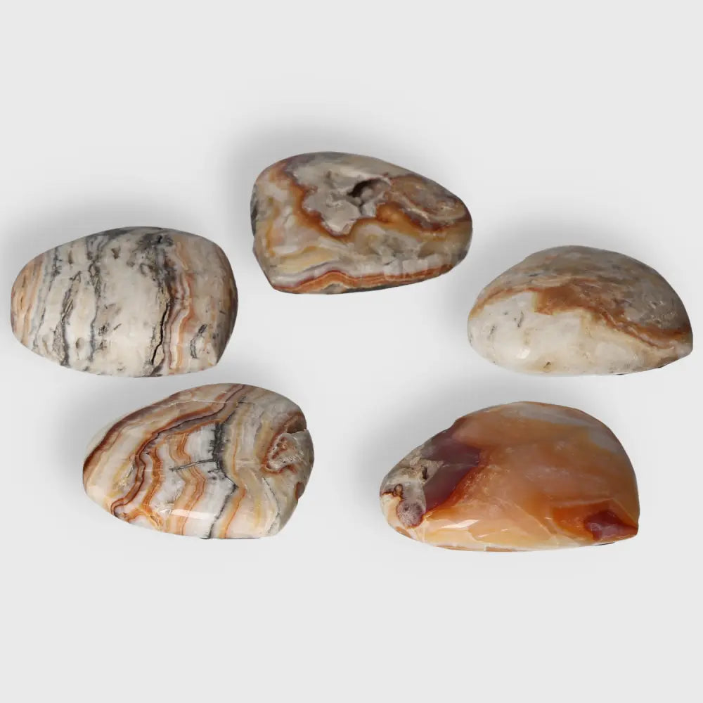 Brown Aragonite gemstones with earthy tones and intricate formations, ideal for emotional healing and stability.