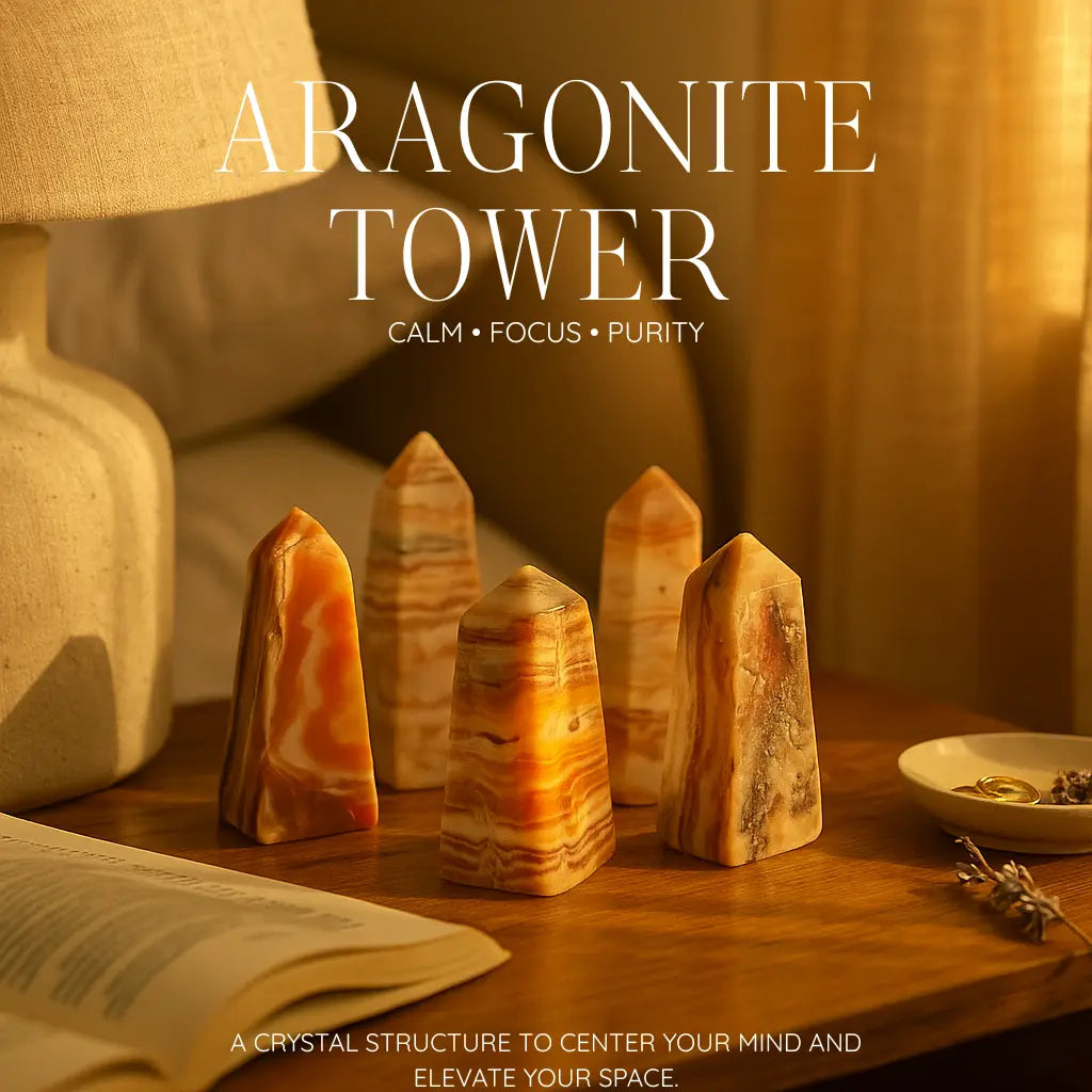 Brown Aragonite Tower M Sylvia Crystals Sp. z o.o.