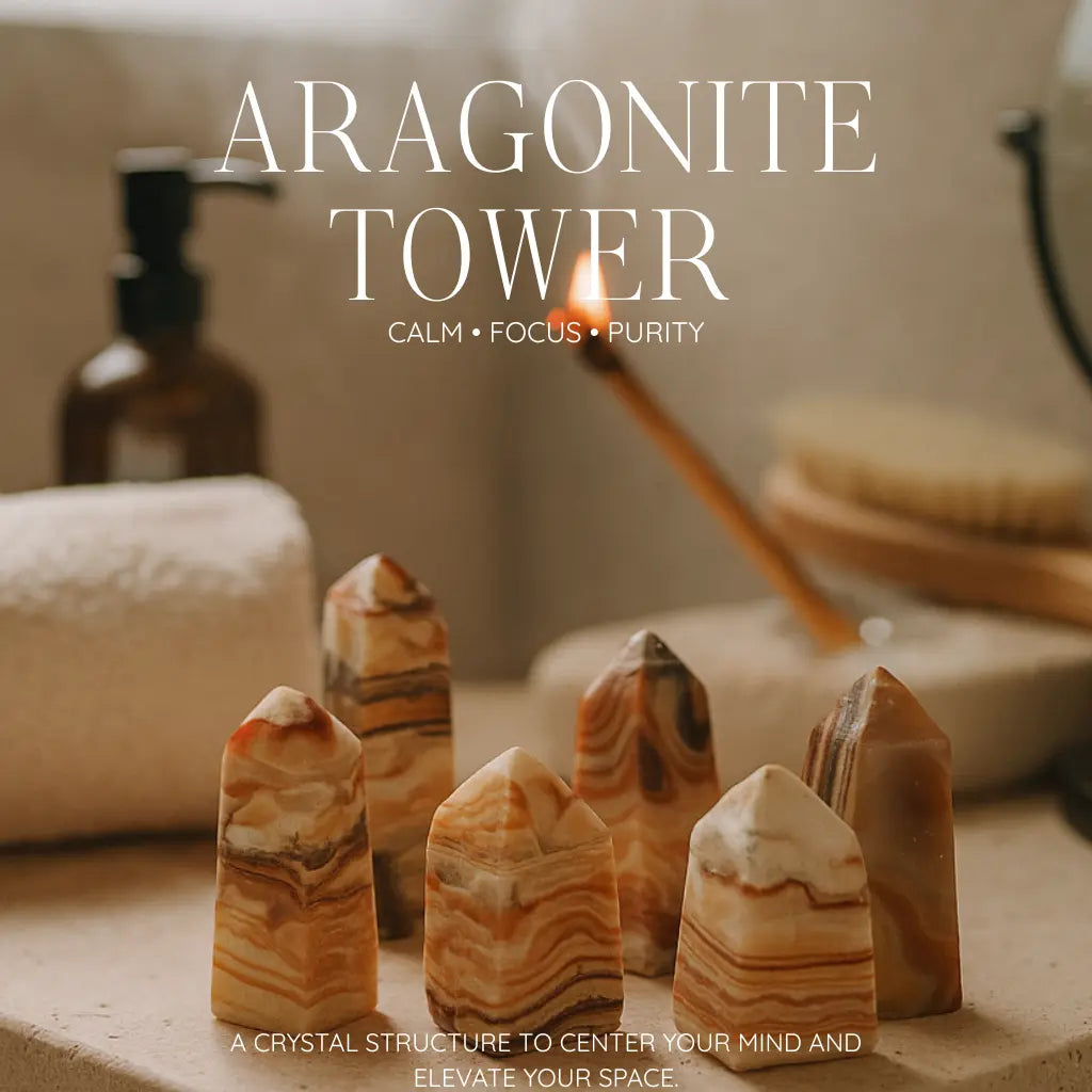 Brown Aragonite Tower S Sylvia Crystals Sp. z o.o.