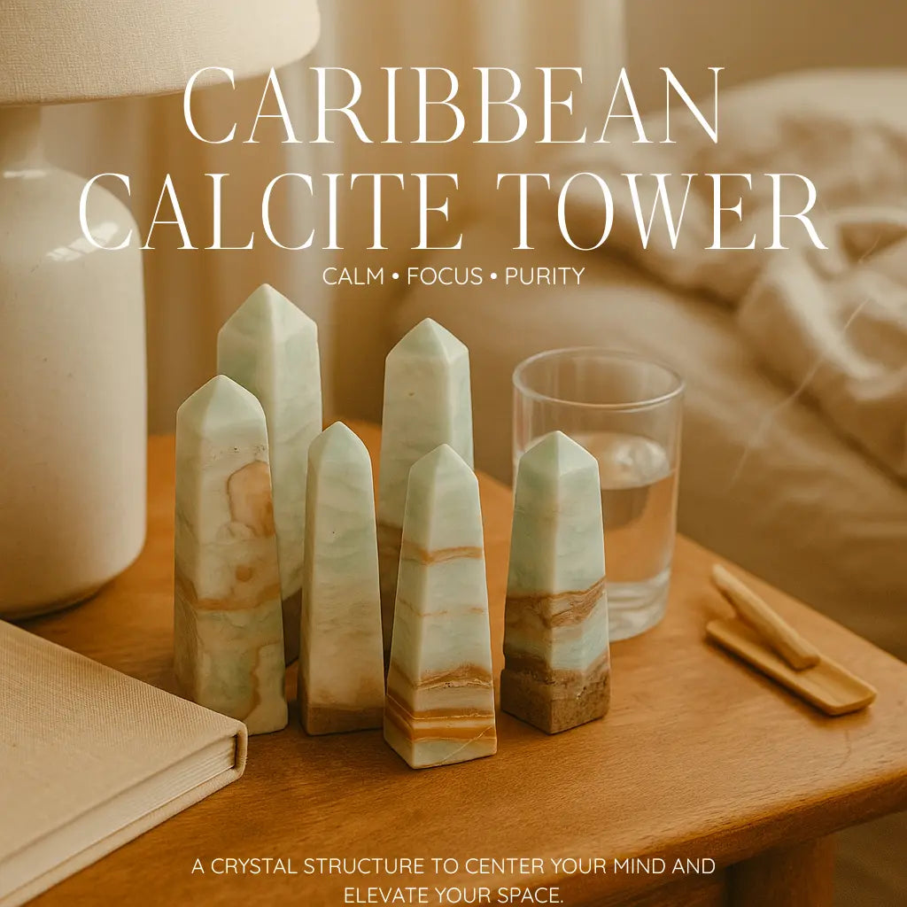 Caribbean Calcite tower L Sylvia Crystals Sp. z o.o.
