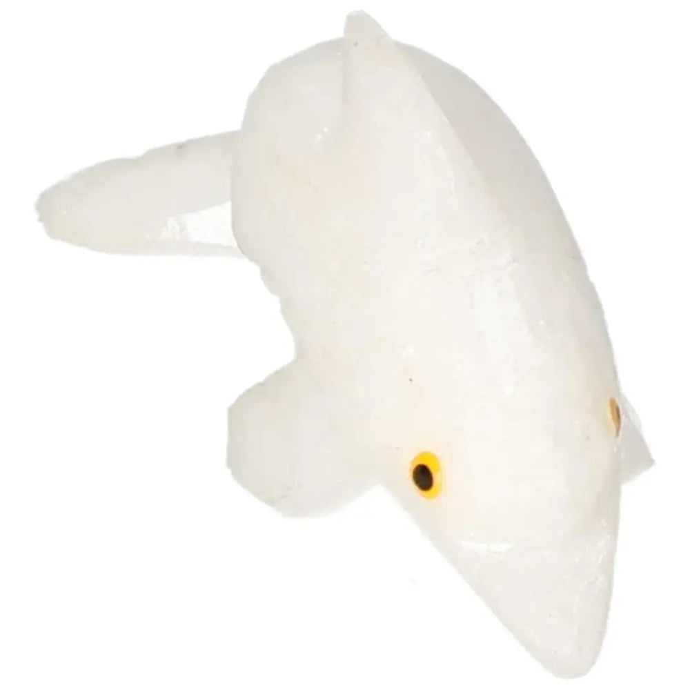Elegant Carved Dolomite Dolphin sculpture, enhancing luxury and serenity in decor.