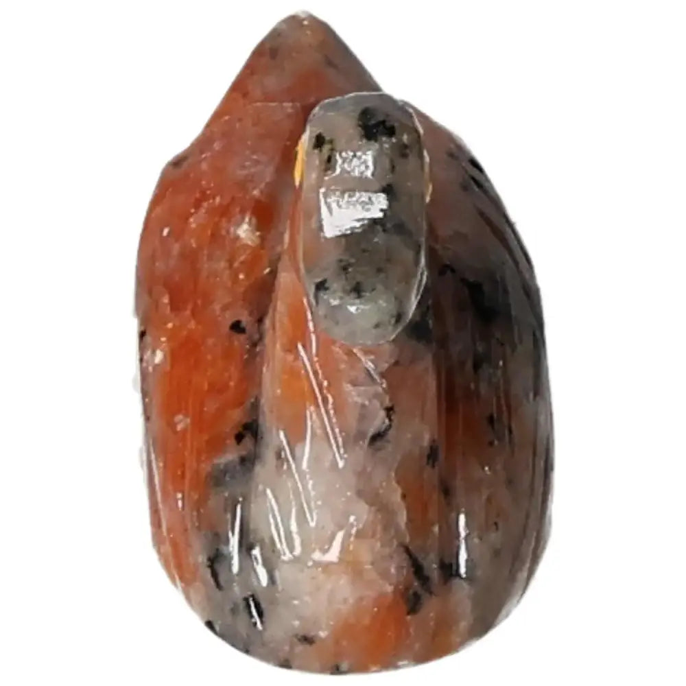 Carved Dolomite Duck by Sylvia Crystals, elegant handpicked decor offering grounding and emotional benefits.