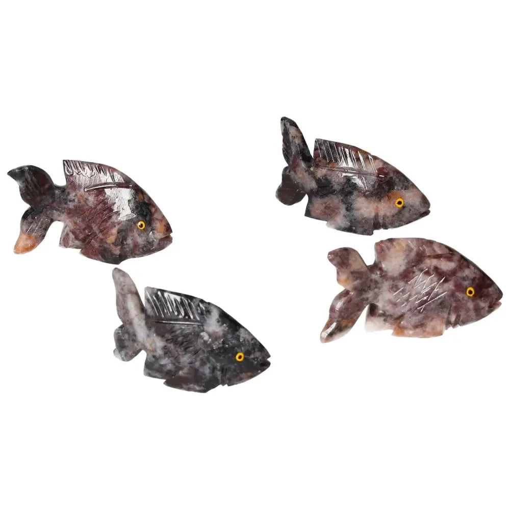 Carved Magnesite Fish - enhances meditation, promotes peace, perfect for tranquility and creativity by Sylvia Crystals.