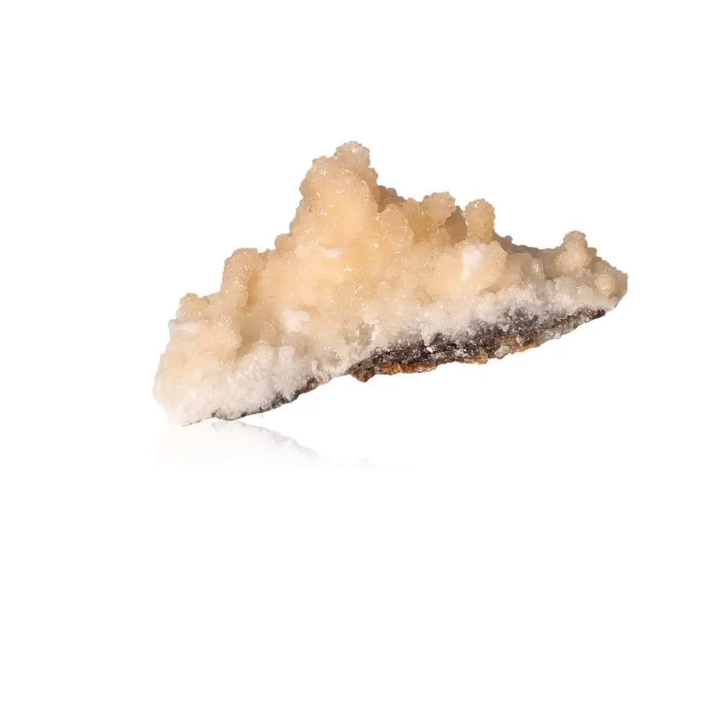 Cave Calcite Stalactite Cluster with intricate shapes and layered textures, displaying natural beauty and energy for collectors.