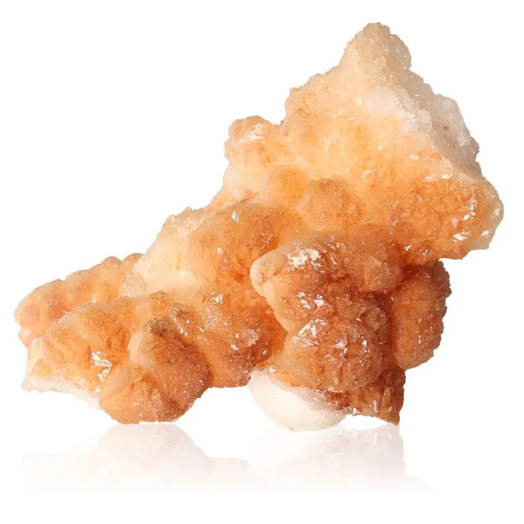 Natural cave calcite stalactite cluster with intricate textures, showcasing nature's craftsmanship and beauty. Perfect for collectors.