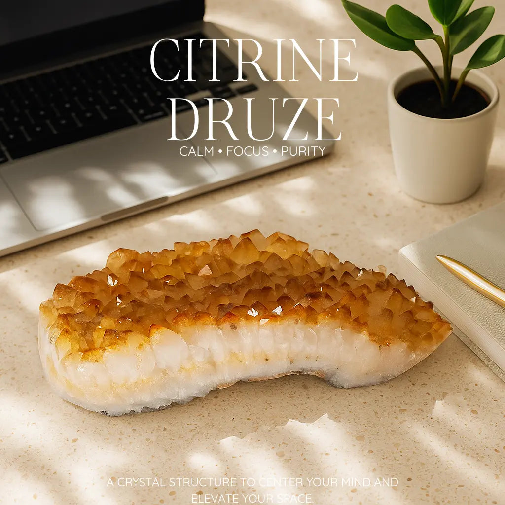 Citrine Druze Sylvia Crystals Sp. z o.o.