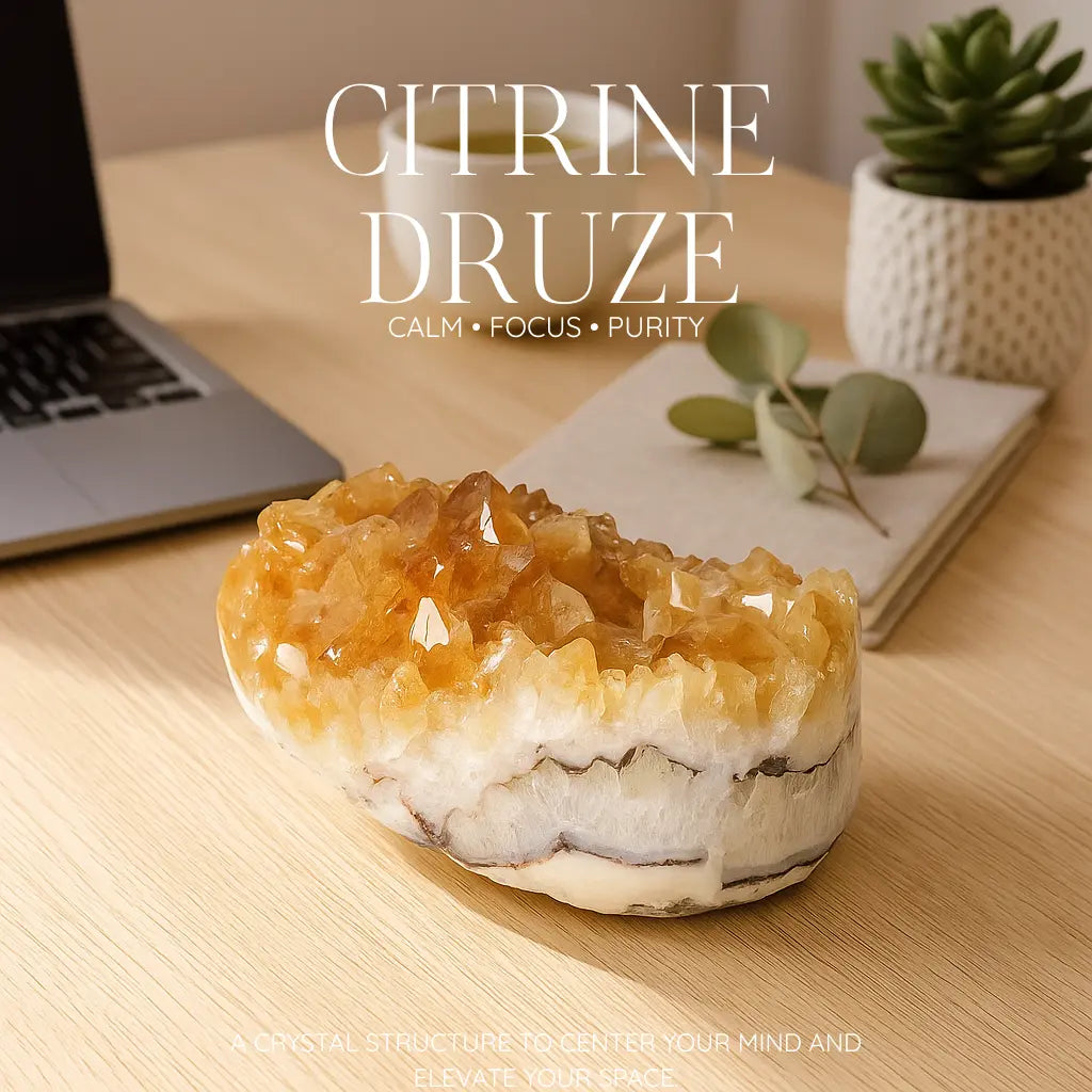 Citrine Druze Sylvia Crystals Sp. z o.o.