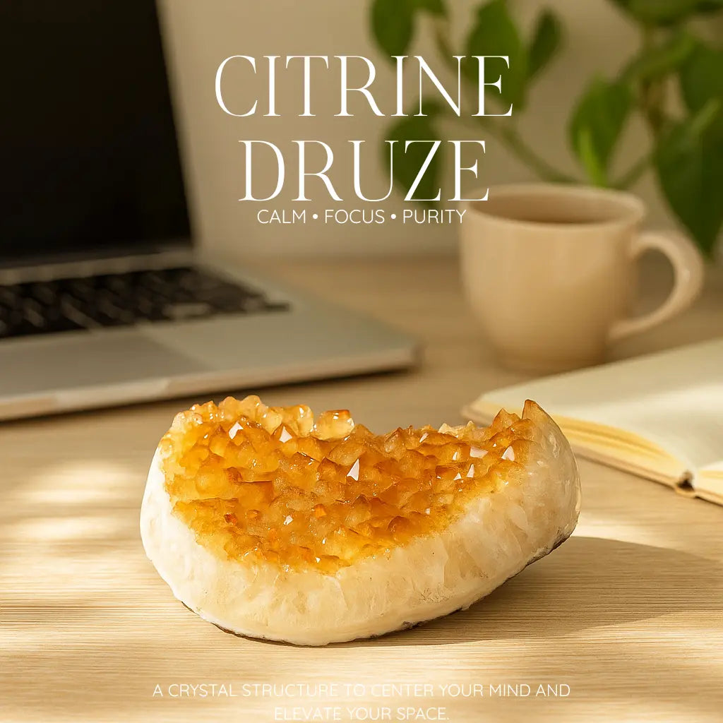 Citrine Druze Sylvia Crystals Sp. z o.o.