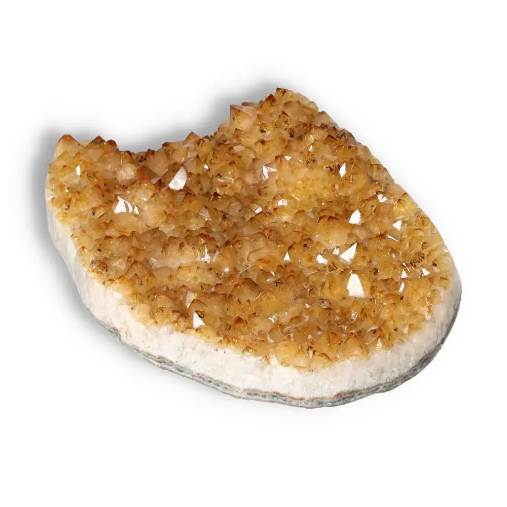 Premium Citrine Druze gemstone from Sylvia Crystals, showcasing natural brilliance and vibrant positivity.