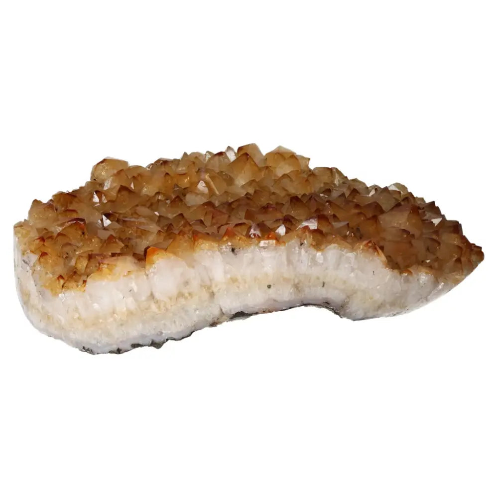 Citrine Druze crystal by Sylvia Crystals, symbolizing inspiration and enthusiasm, ideal for new ventures and energy enhancement.