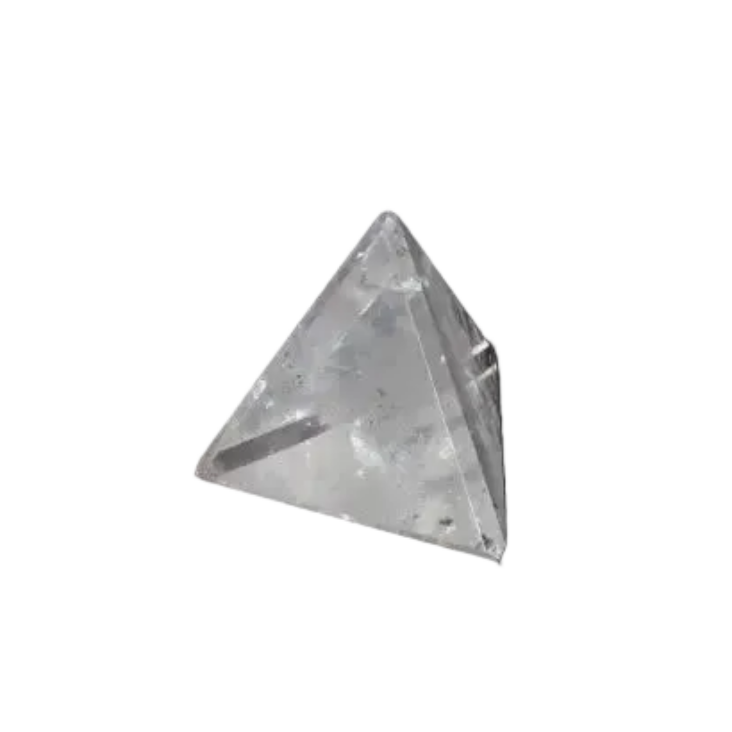Clear Quartz Pyramid 5 cm for energy purification and harmonizing, ideal for absorbing negative vibrations and electromagnetic radiation.