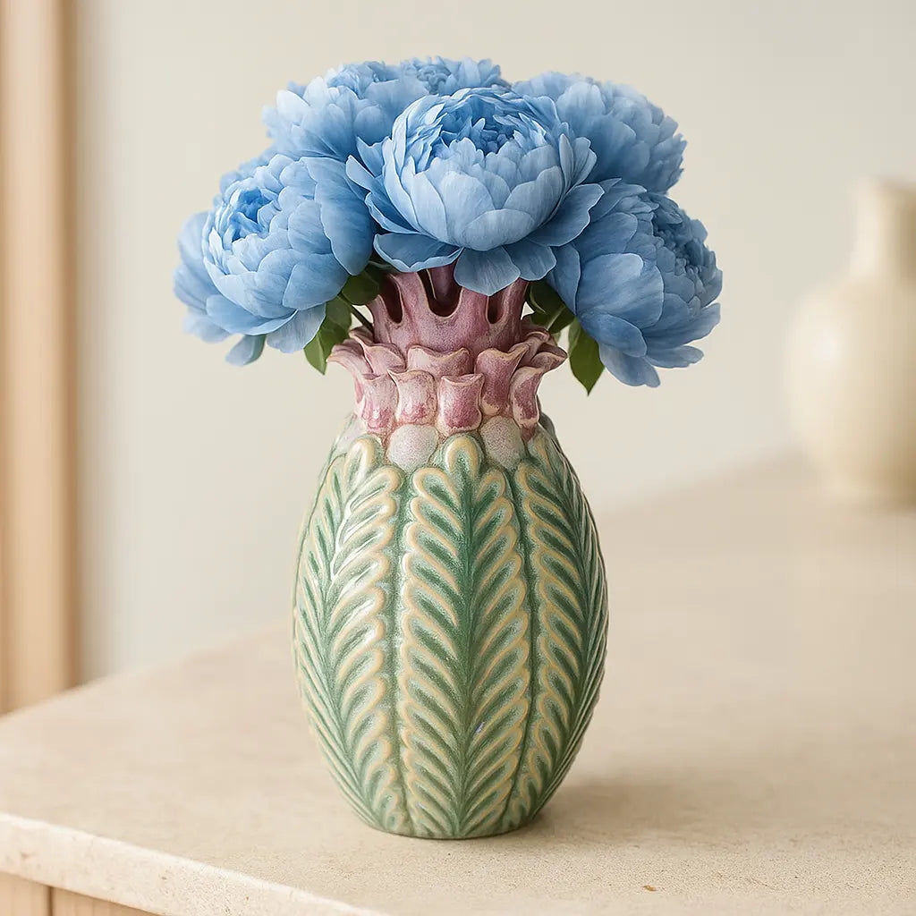 Colorful Stoneware Vase – Vibrant Elegance and Artistic Flair Sylvia Crystals Sp. z o.o.