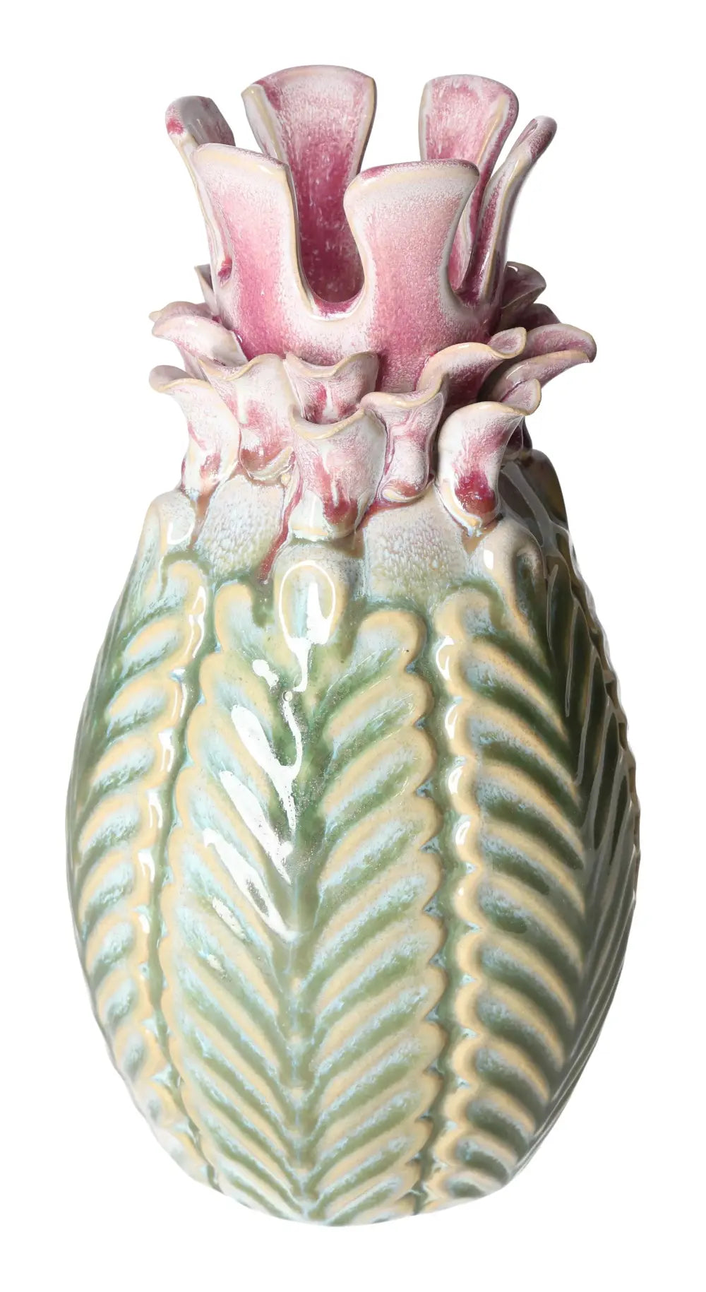 Colorful Stoneware Vase featuring vibrant, intricate design symbolizing artistry and luxury by Sylvia Crystals, 15.5x15.5x28.5cm