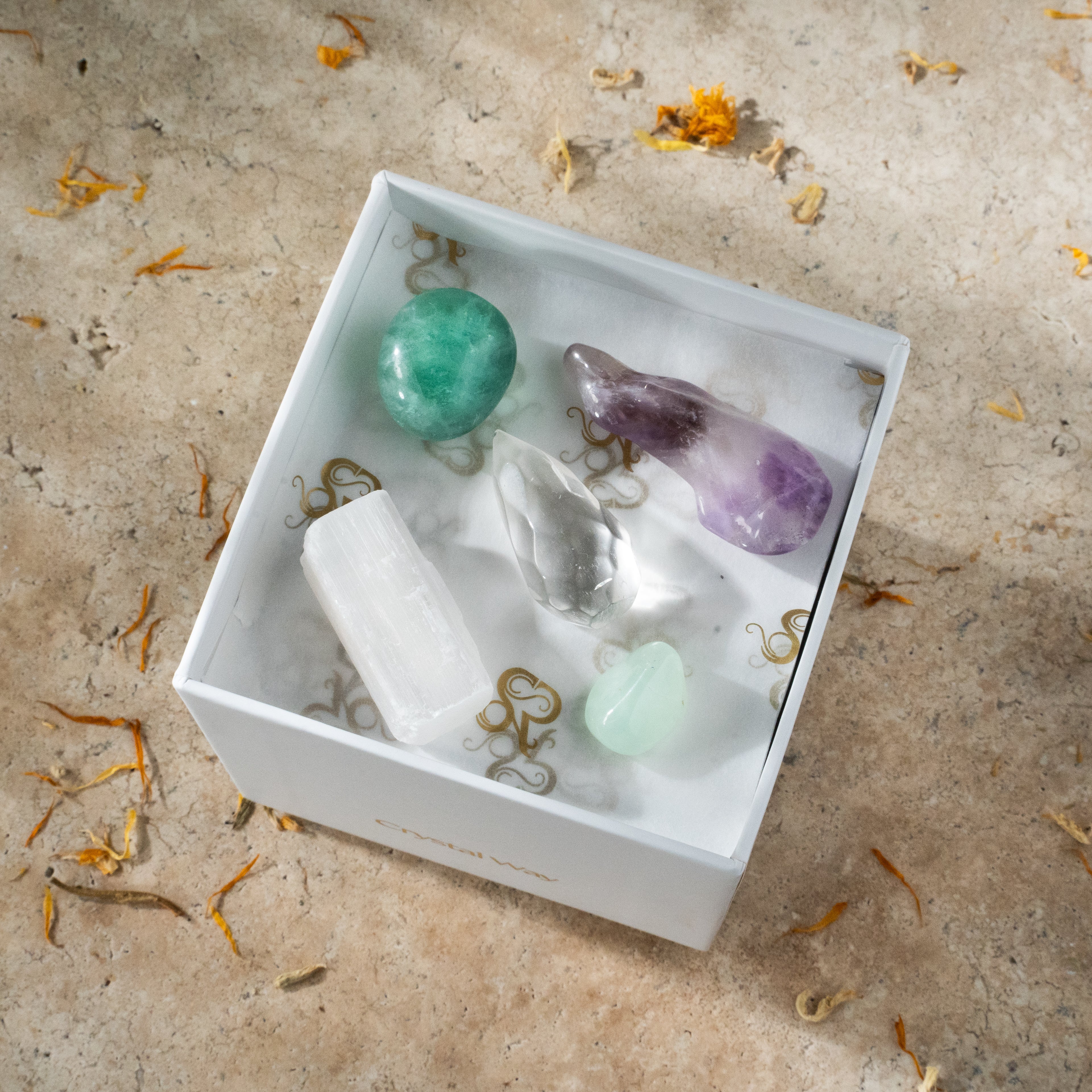 Aquarius Zodiac Crystal Set Stones for Insight and Innovation 001234
