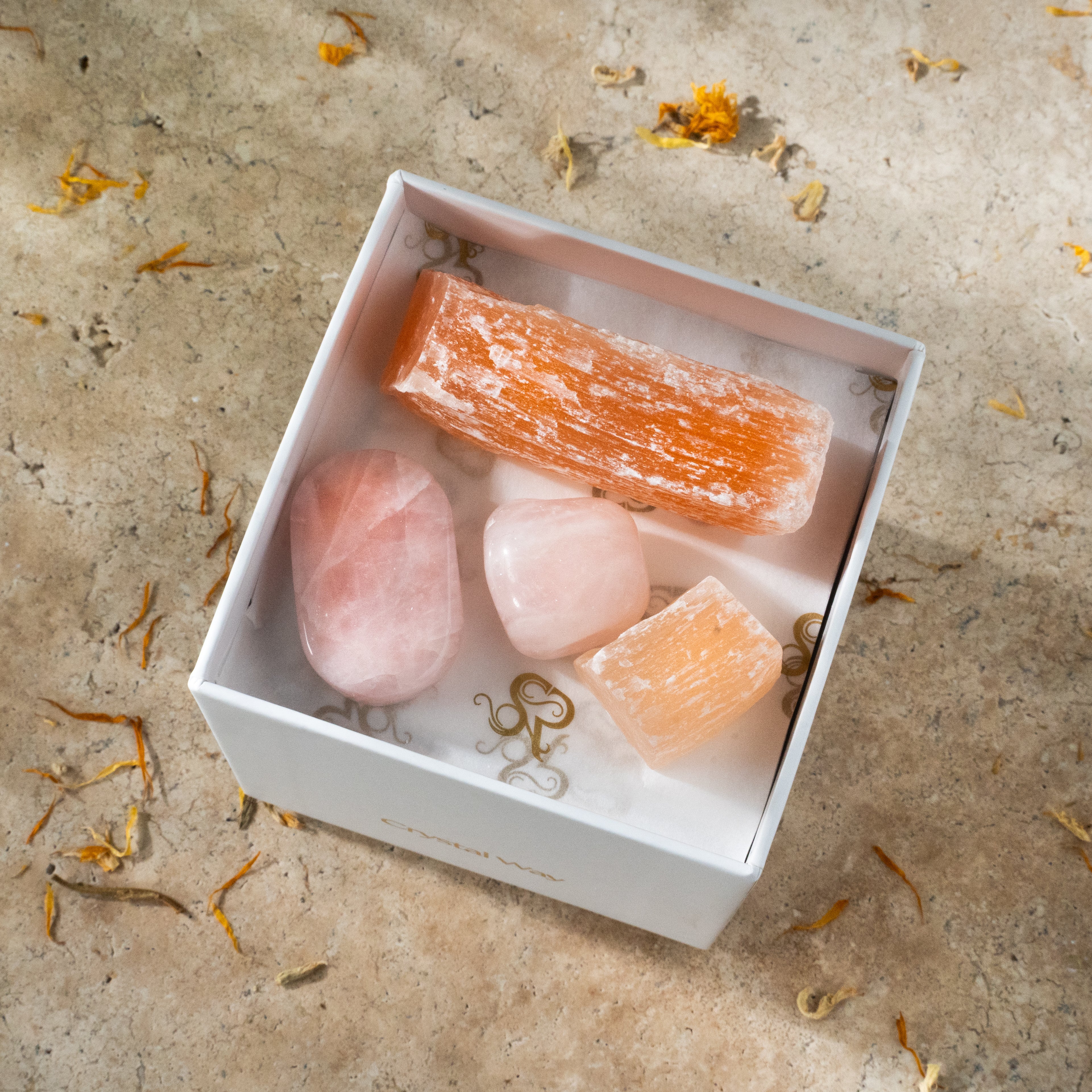 Cancer Zodiac Crystal Set  Stones for Calm and Inner Connection  Bag 001234