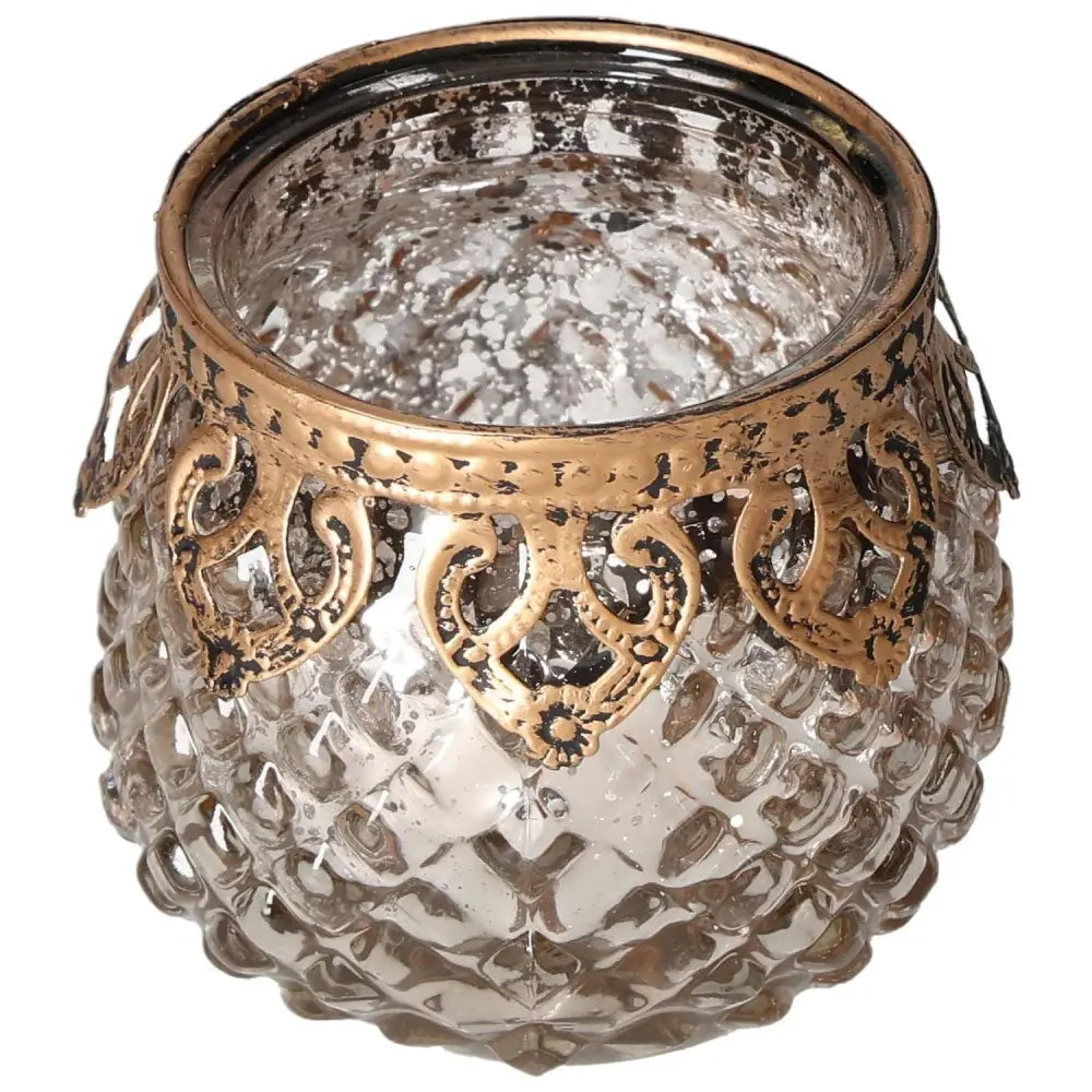 Exquisite Decorative Lantern with gold detailing, Sylvia Crystals' premium product for enhancing inspirational spaces.