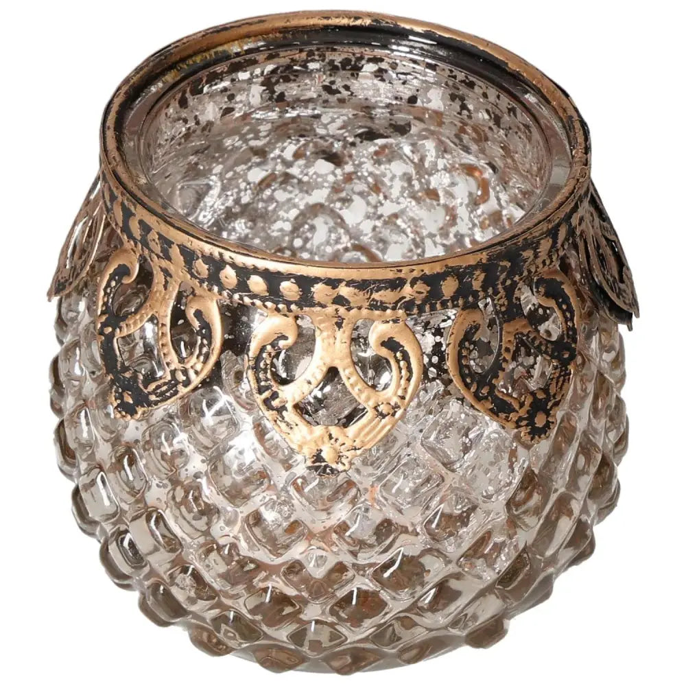 Exquisite Sylvia Crystals Decorative Lantern with intricate metalwork and shimmering glass, ideal for adding elegance and inspiration to any space.