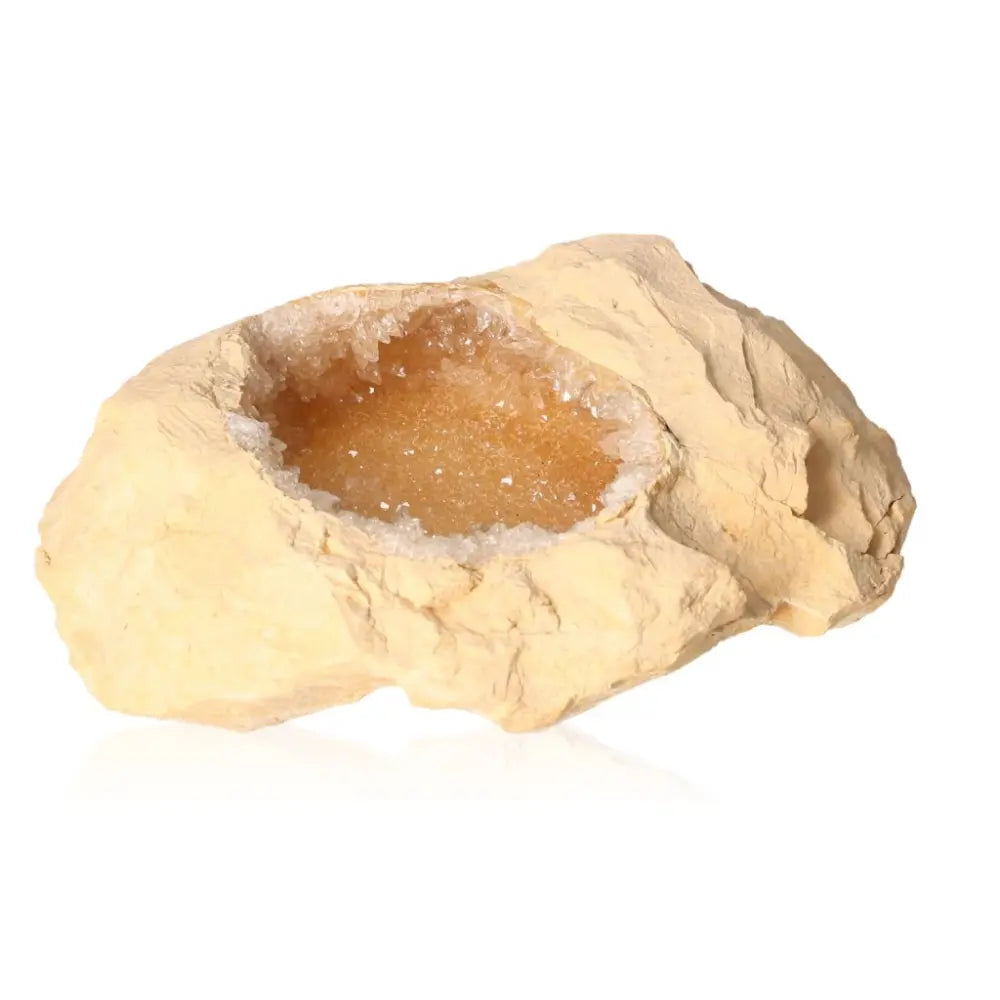 Dogtooth Calcite Cluster with natural cave-like formation, showcasing unique mineral layers and textures for collectors and decor.