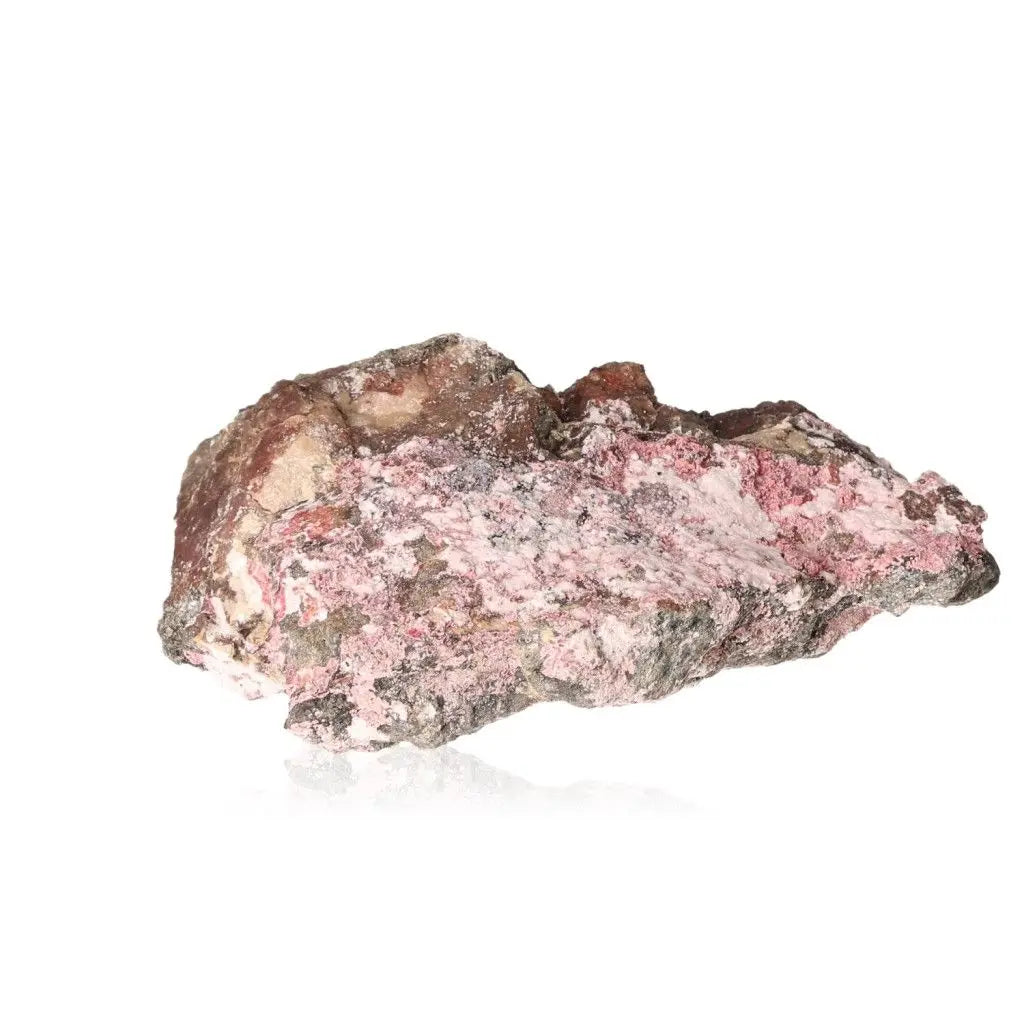 Erythrite with Picropharmacolite crystal, featuring pink and white hues, offered by Sylvia Crystals for premium mineral collectors.