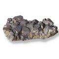 Polished Galena stone from Sylvia Crystals, known for its spiritual and protective benefits, featuring dark metallic luster.