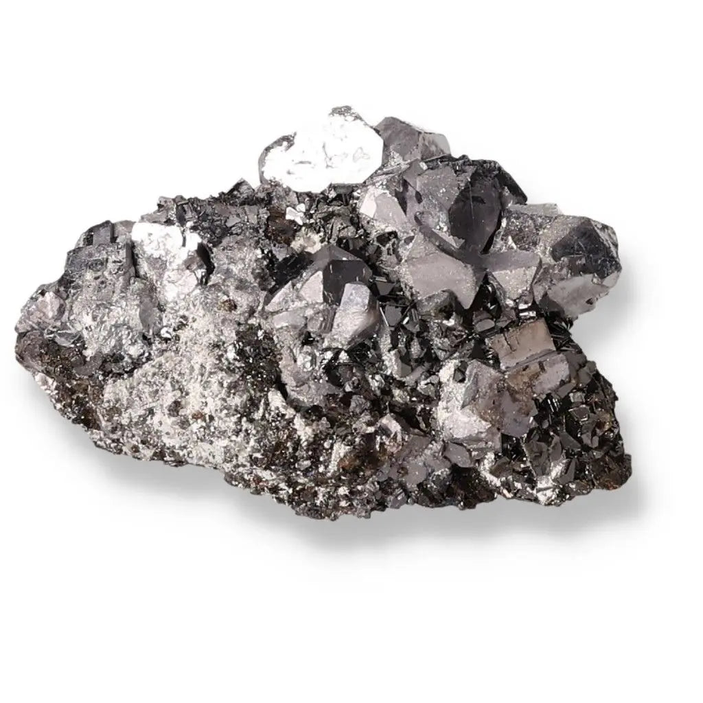 Galena stone with transformative, protective properties for spiritual and esoteric practices, enhancing soul-body harmony.