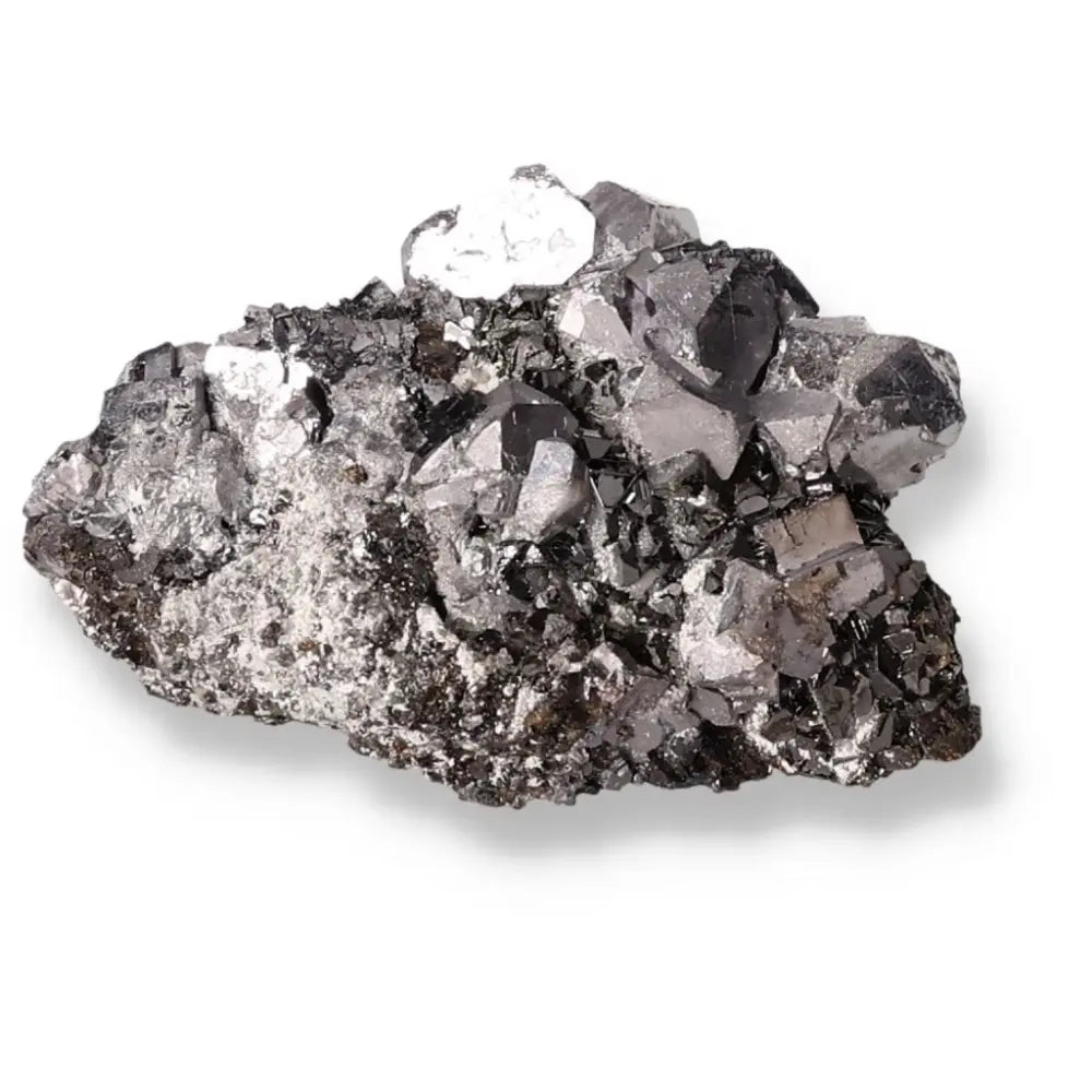 Galena mineral stone with transformative and grounding properties, known for enhancing spiritual practices and protection.