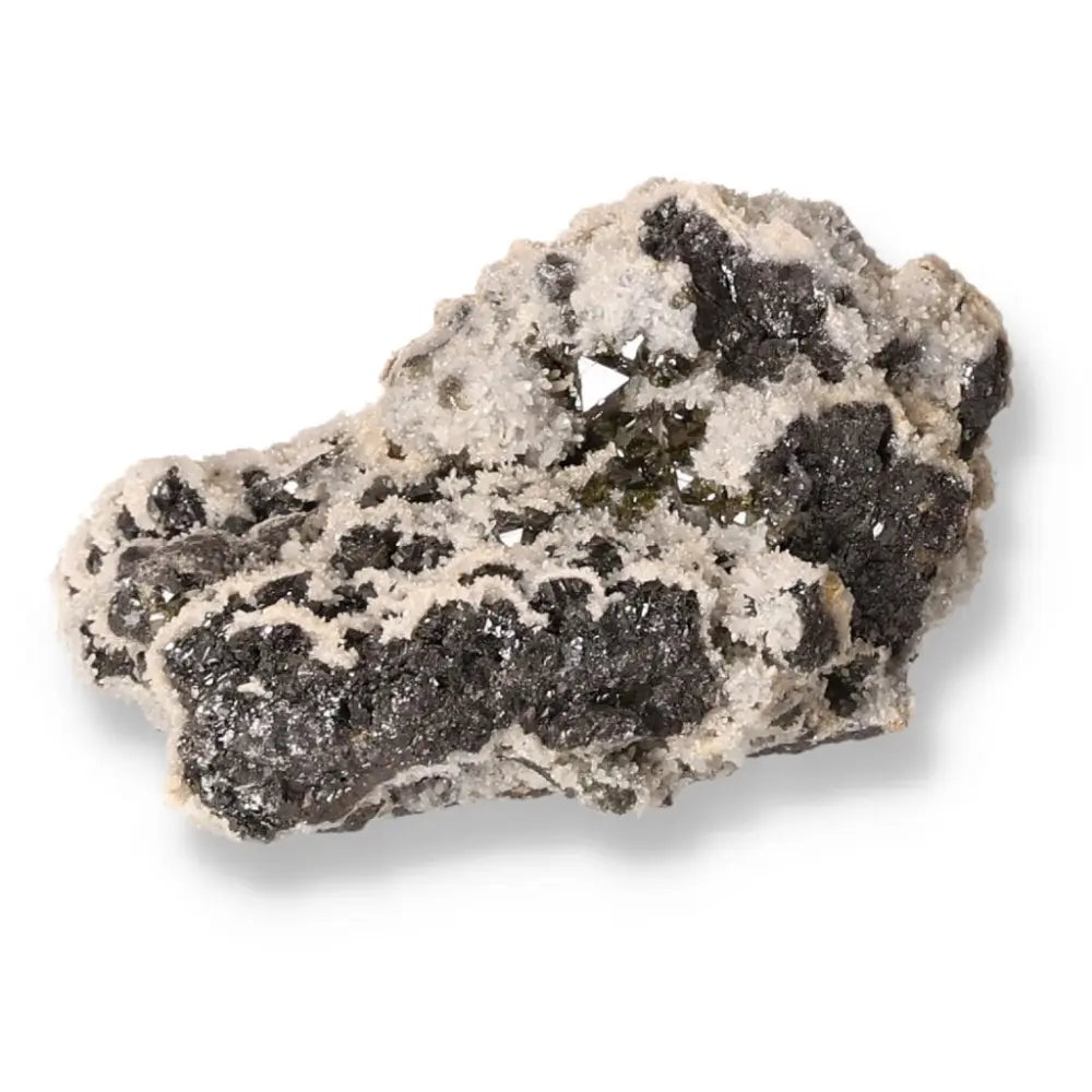 Galena stone with mystical properties for meditation and healing practices, enhancing spiritual balance and energy protection.