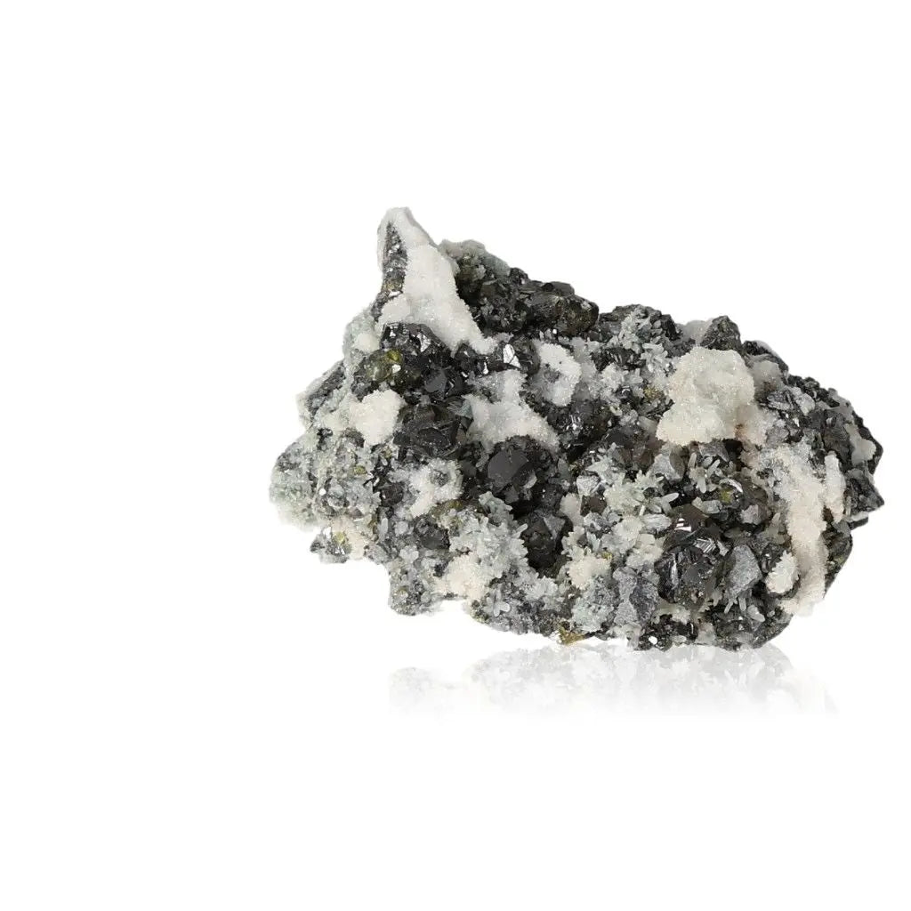 Galena mineral stone, celebrated for its protective and grounding properties, ideal for spiritual and esoteric practices.