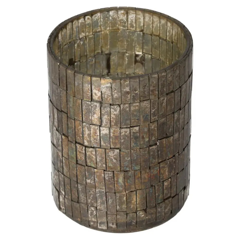 Exquisite Glass Lantern Mosaic by Sylvia Crystals, blending luxury and spirituality in a unique decorative piece.