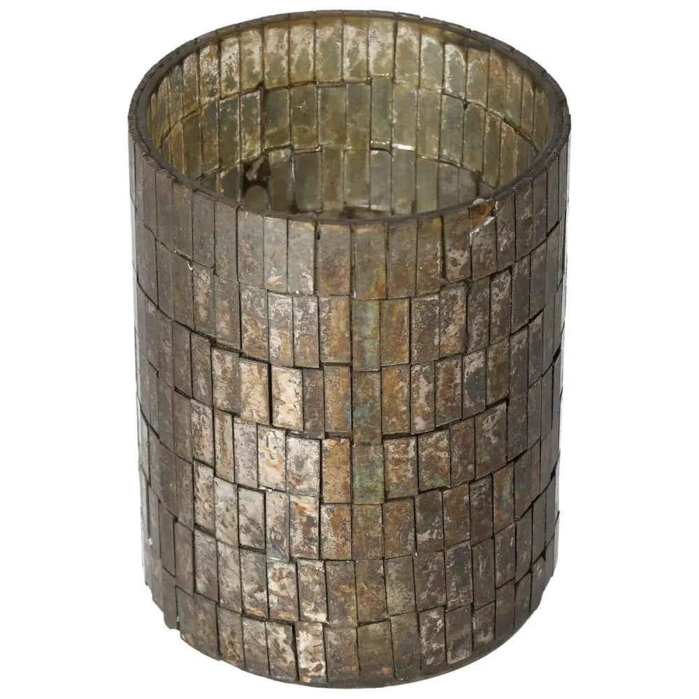 Mosaic Style Glass Lantern by Sylvia Crystals, blending luxury with spiritual elegance.