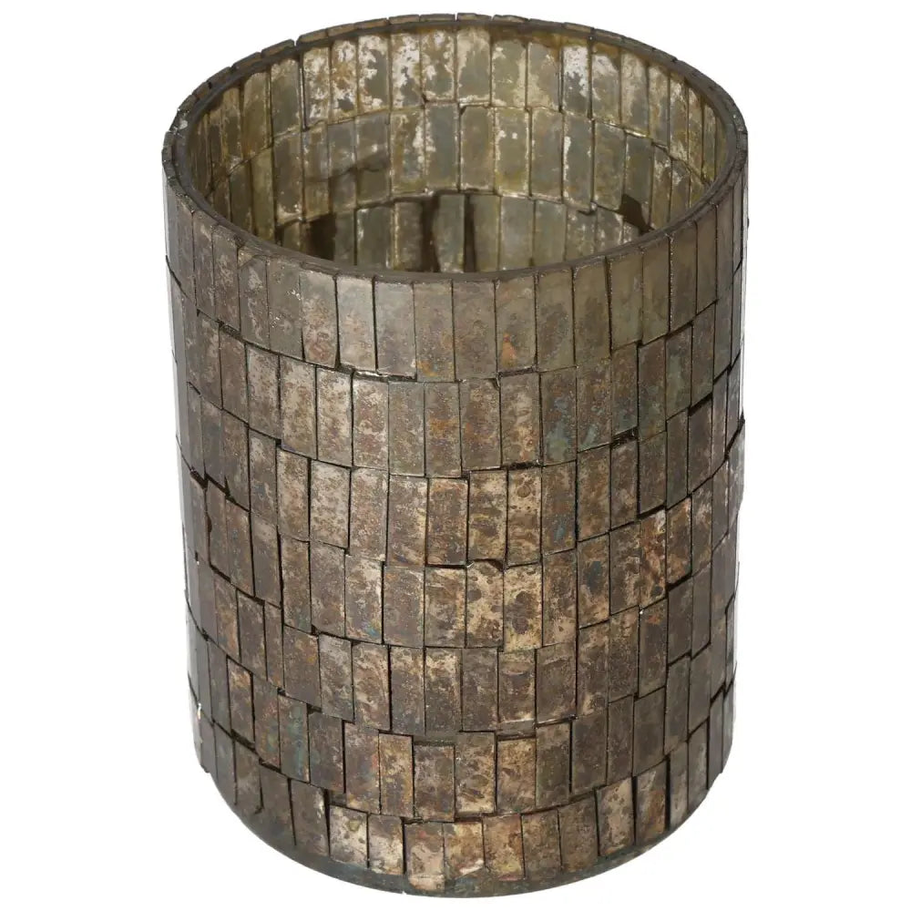 Elegant Glass Lantern in Mosaic Style by Sylvia Crystals, radiating luxury and spirituality, ideal for home decor and lighting.