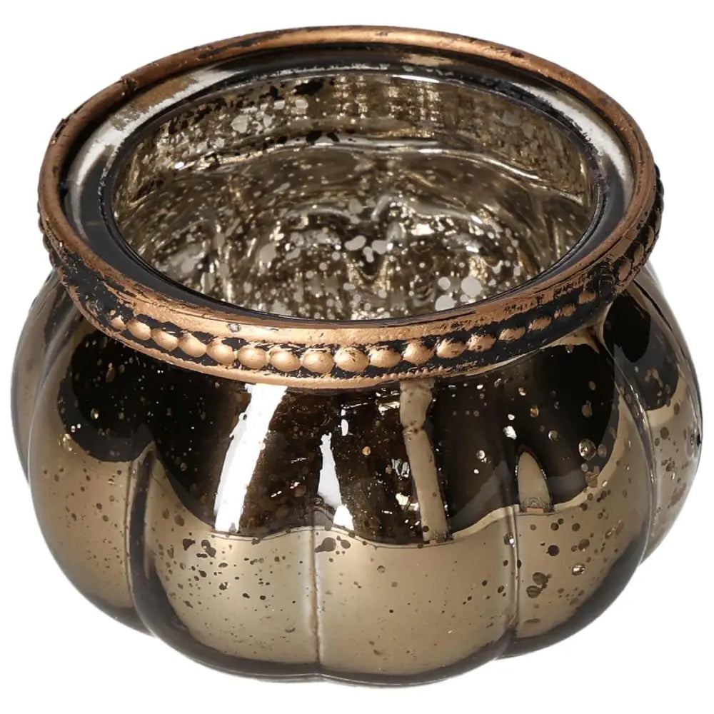 Gold Glass Lantern with gold-plated finish and high-quality glass, offering ambient glow for spiritual harmony and elegance by Sylvia Crystals.