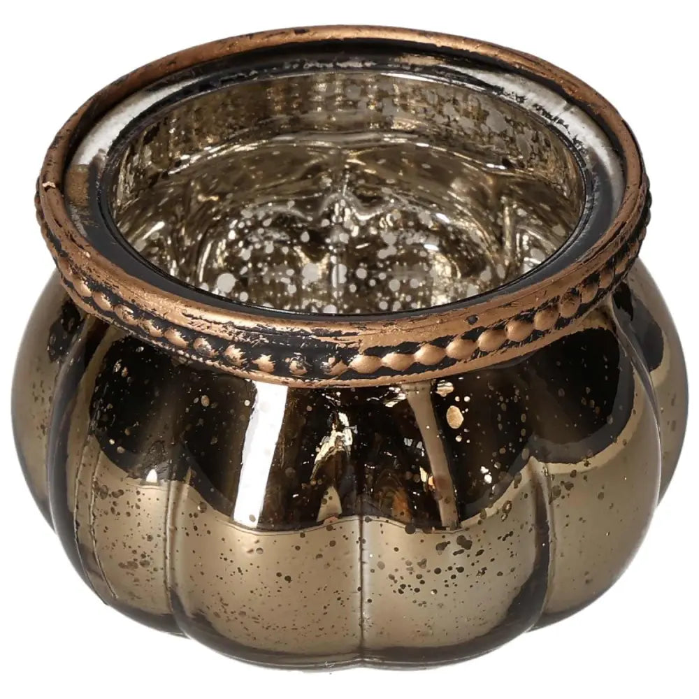 Gold Glass Lantern by Sylvia Crystals with gold-plated finish, featuring high-quality glass for ambient illumination.