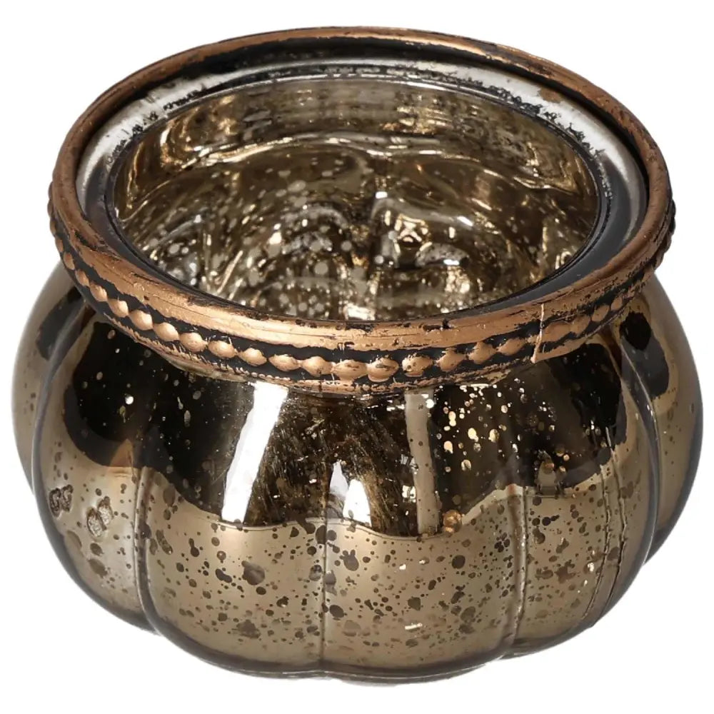 Gold glass lantern with elegant gold-plated finish and high-quality glass, designed for ambient lighting and spiritual harmony.