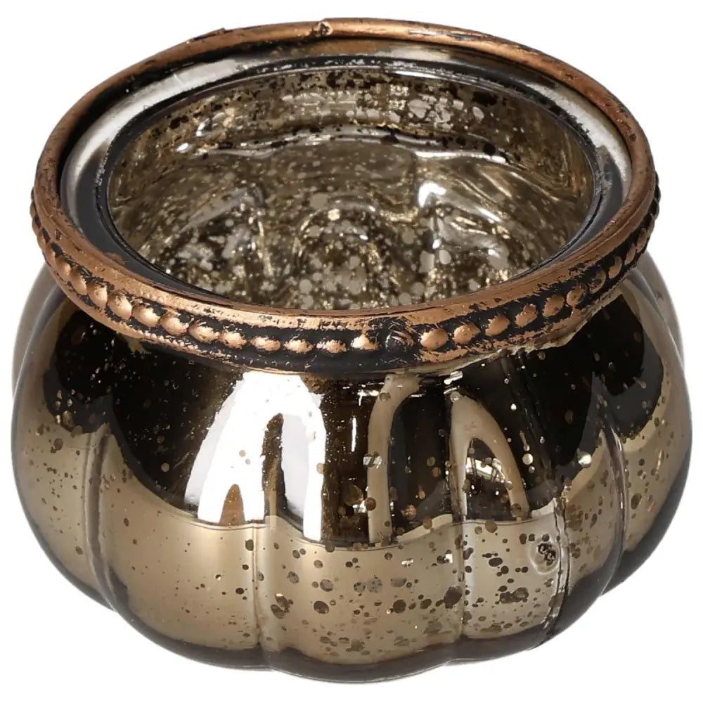 Gold glass lantern by Sylvia Crystals with gold-plated finish, featuring handpicked materials for elegant ambiance in living spaces.