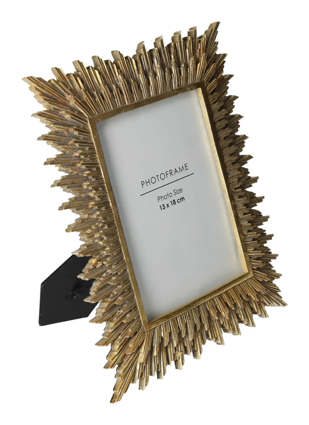 Golden Photo Frame 13x18 by Sylvia Crystals, luxury home décor, handcrafted with elegance and contemporary design.