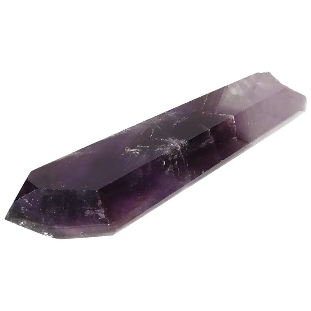 Amethyst point crystal for peace, clarity, and spiritual protection with rich purple hues for meditation and energy healing.