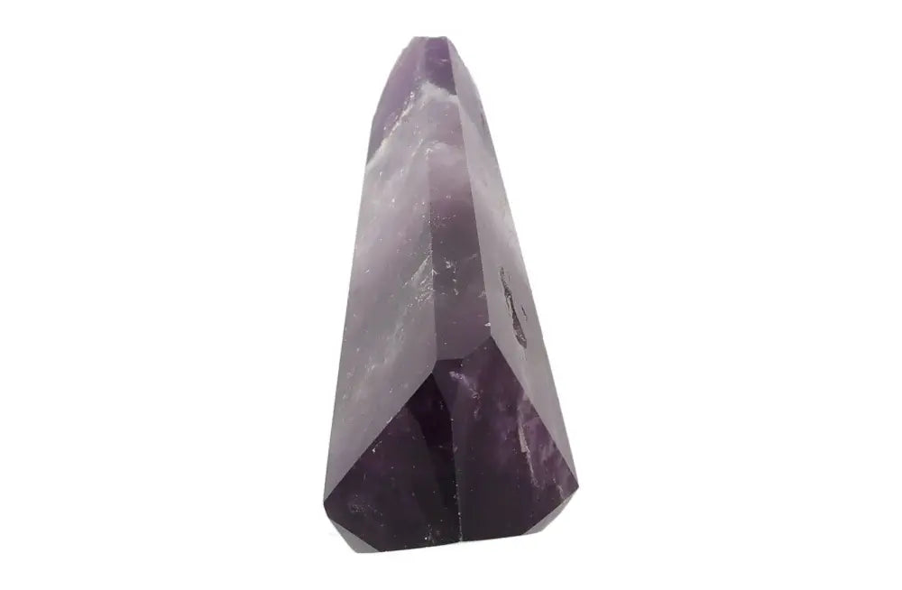 Amethyst Point crystal with rich purple hues for calm, clarity, and spiritual protection, ideal for meditation and energy healing.
