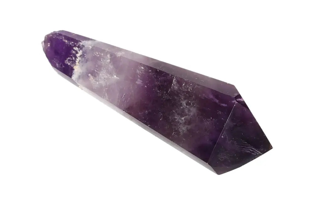 Amethyst Point crystal for calmness, clarity, and spiritual protection, ideal for meditation and energy healing.