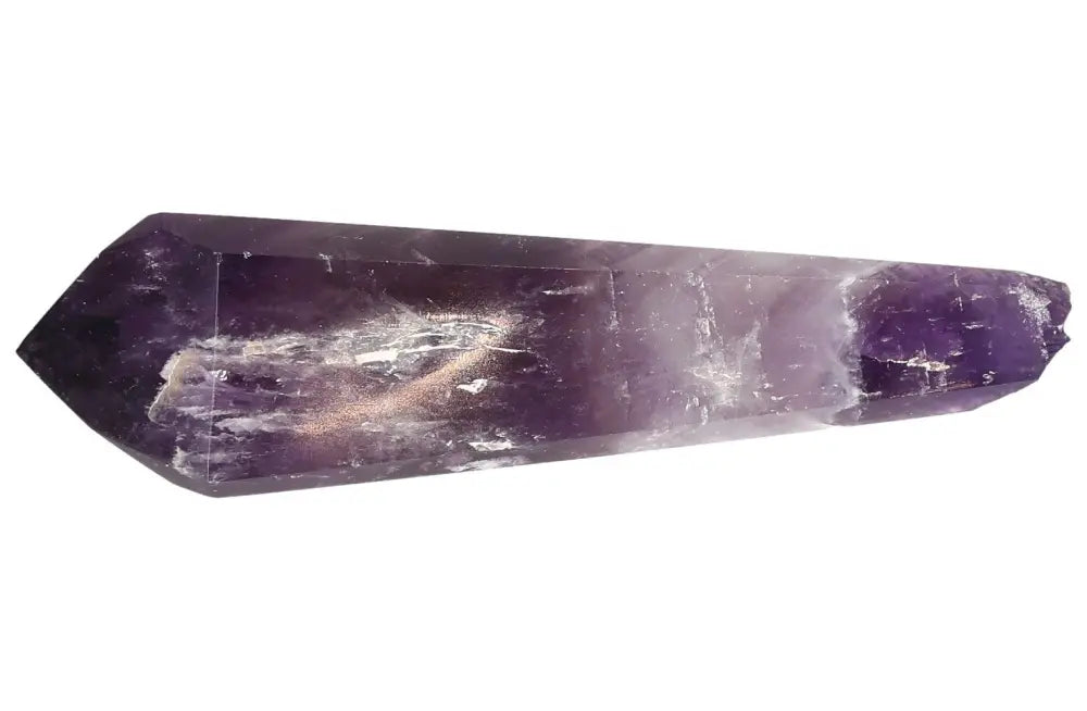 Elegant Amethyst Point crystal with rich purple hues for calm, clarity, and spiritual protection. Ideal for meditation and energy healing.