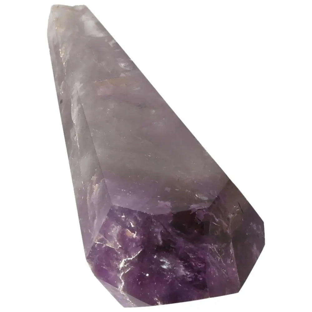 Amethyst Point crystal for calm, clarity, and spiritual protection, showcasing rich purple hues and natural clarity for meditation or healing.