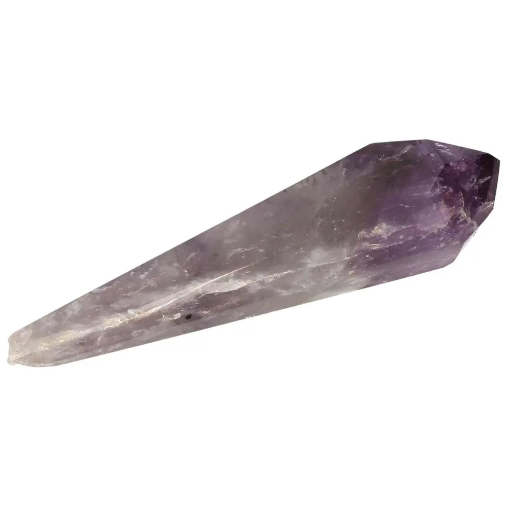 Amethyst point crystal for peace, clarity, and spiritual protection, ideal for meditation and energy healing with rich purple hues.
